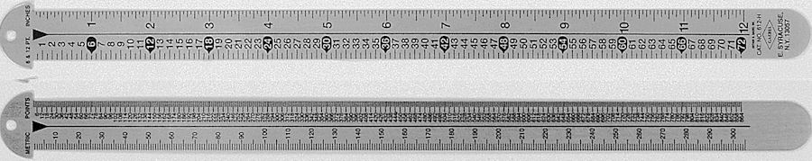 Graphic Pica Pole 24 (Inch/Pica/Points)