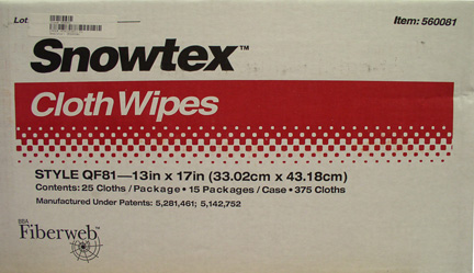 SNOWTEX CLOTH WIPES